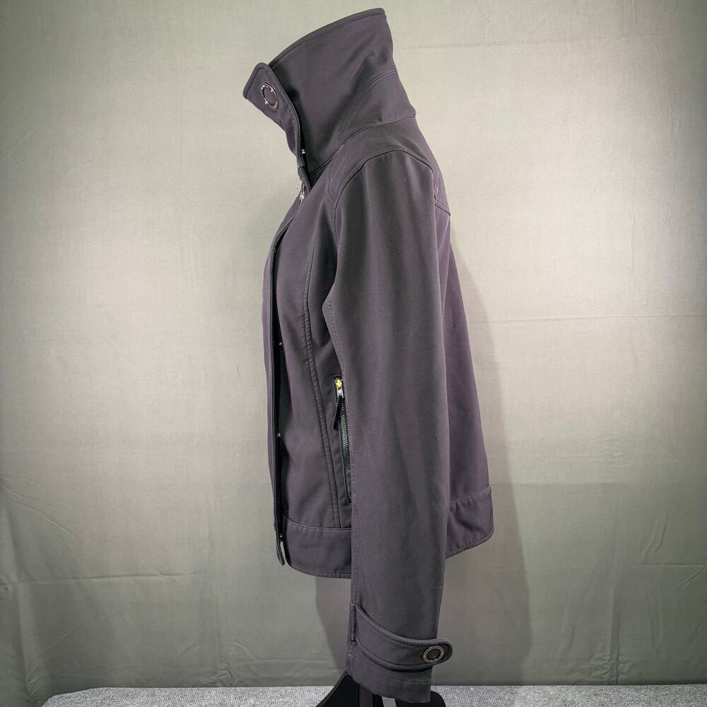 Lululemon Jacket Women 8 Rare Audrey Long Crop Waterproof Athleisure Coat Black - Picture 3 of 13